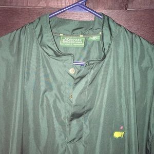 Dark Green Golf Masters windbreaker. Size Large L